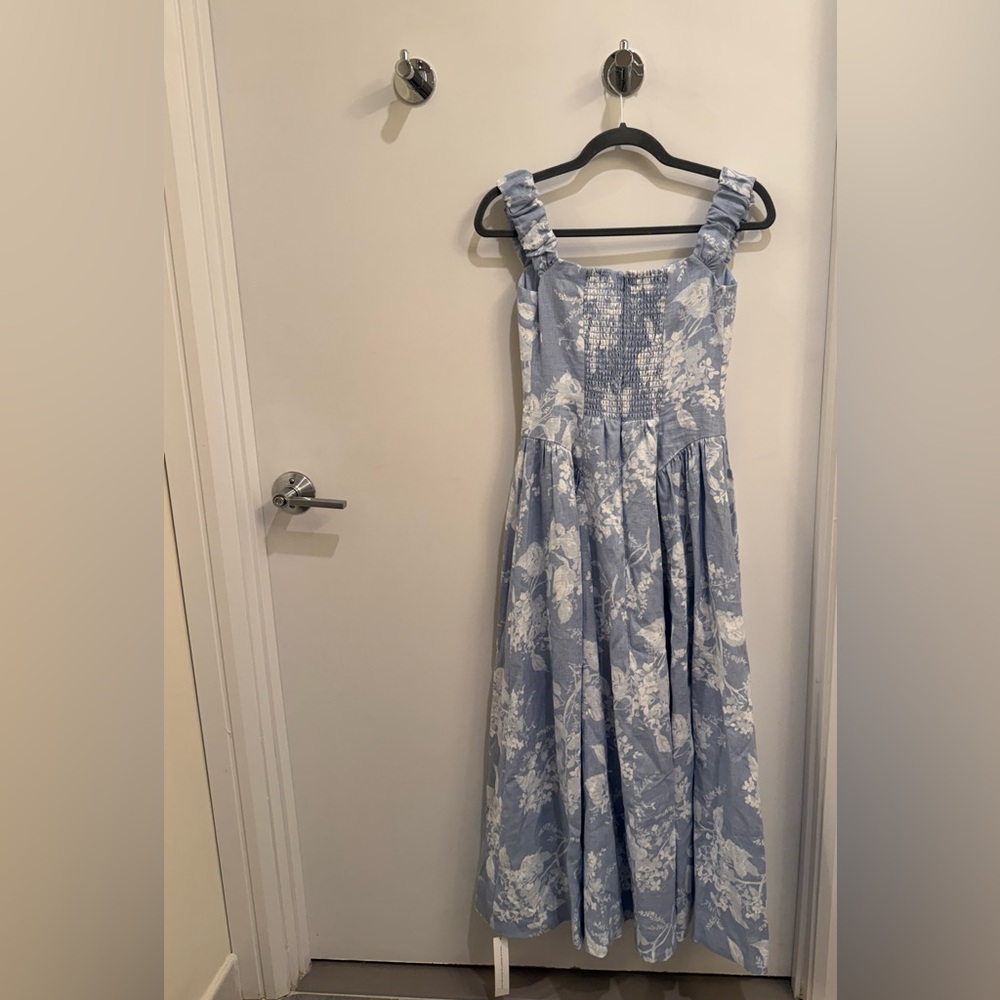 Reformation Light Blue Monet Midi Dress - Picture 5 of 5